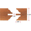 Grizzly C2174 - Entry Doors 6 pc. Stile & Rail Set - Roman Ogee, 3/4" Bore