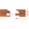 Grizzly C2177 - 6 pc. Stile & Rail Set - Quarter Round, 1-1/4" Bore