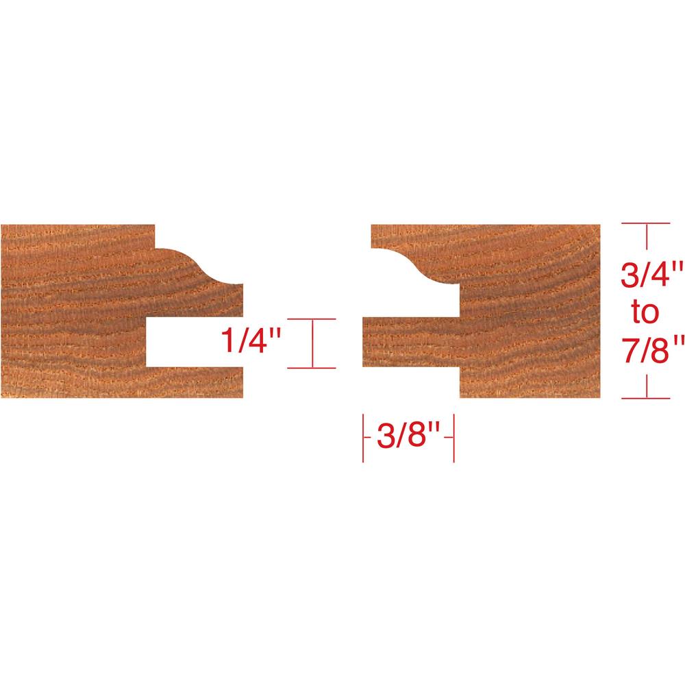 Grizzly C2179 - 6 pc. Stile & Rail Set - Roman Ogee, 1-1/4" Bore
