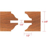 Grizzly C2184 - Passage Doors 6 pc. Stile & Rail Set - Roman Ogee, 1-1/4" Bore