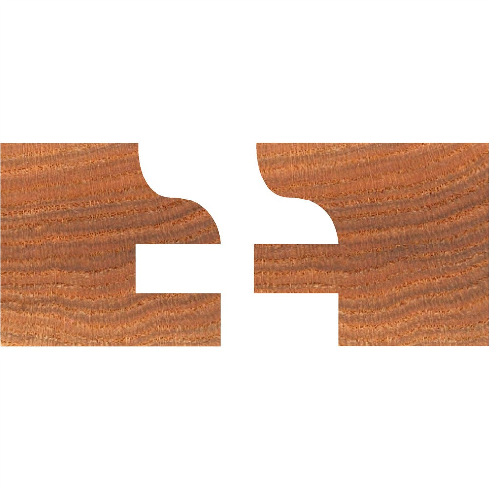 Grizzly C2317 - Reversible Stile & Rail - Ogee w/ Rub Collar, 3/4" Bore