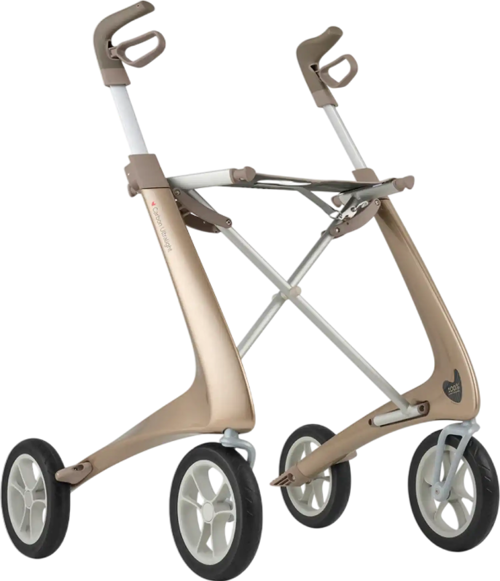 ByAcre Rollator Carbon Ultralight Folding 285 Lbs Load