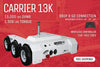 Parkit360° Carrier-13K Trailer Dolly 13000 Lbs Capacity Dual 1.7 HP Motors Wireless Remote 15" Low Profile New