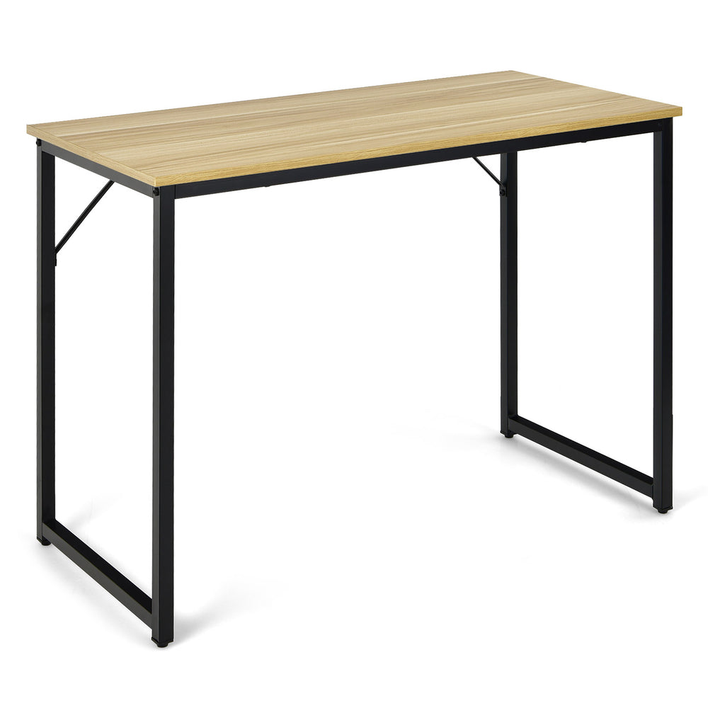 L Shaped Computer Desk and Writing Workstation for Home and Office-Natural - Gallery View 1 of 11