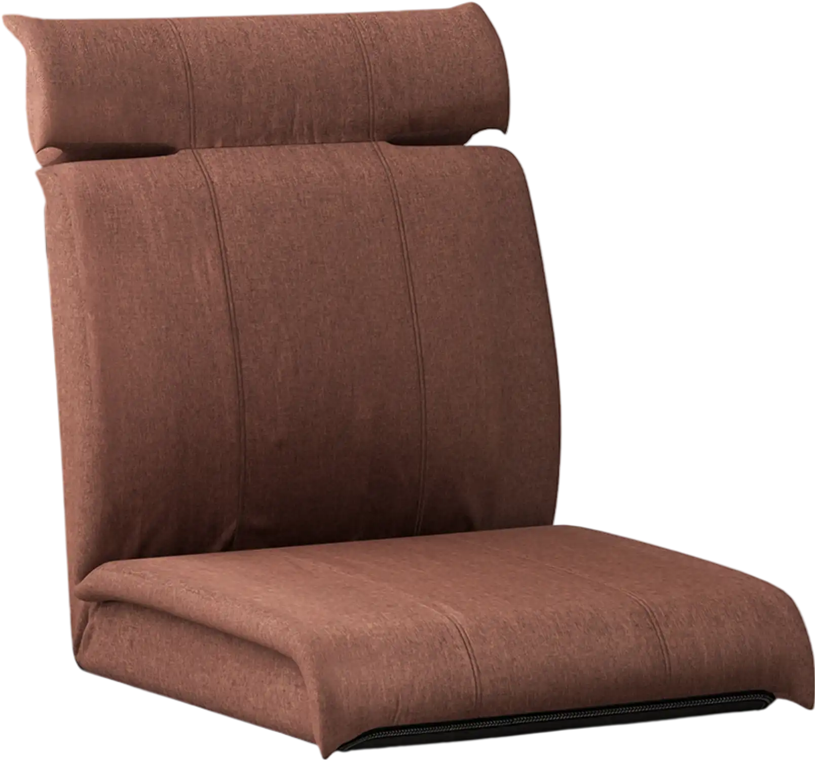 Costway Folding Floor Chair 14-Position Backrest 5-Position Headrest Brown 73461895 New