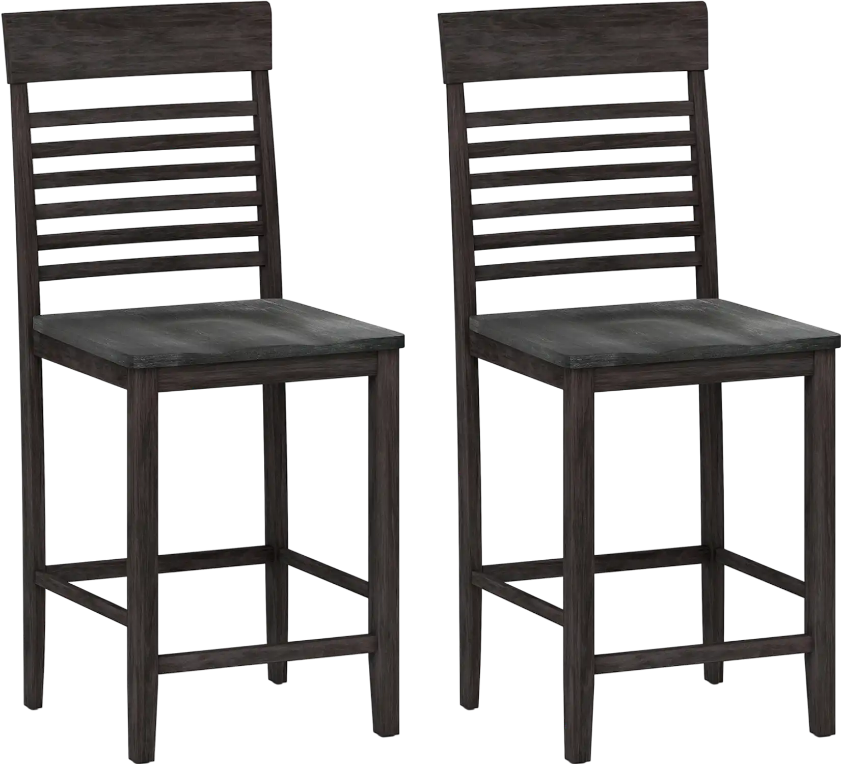 Costway Dining Chairs Set of 2 Solid Wood Frame with Footrests 819527643 New