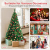 6 ft artificial PVC Christmas tree with a solid metal stand, perfect for indoor and outdoor holiday decoration.