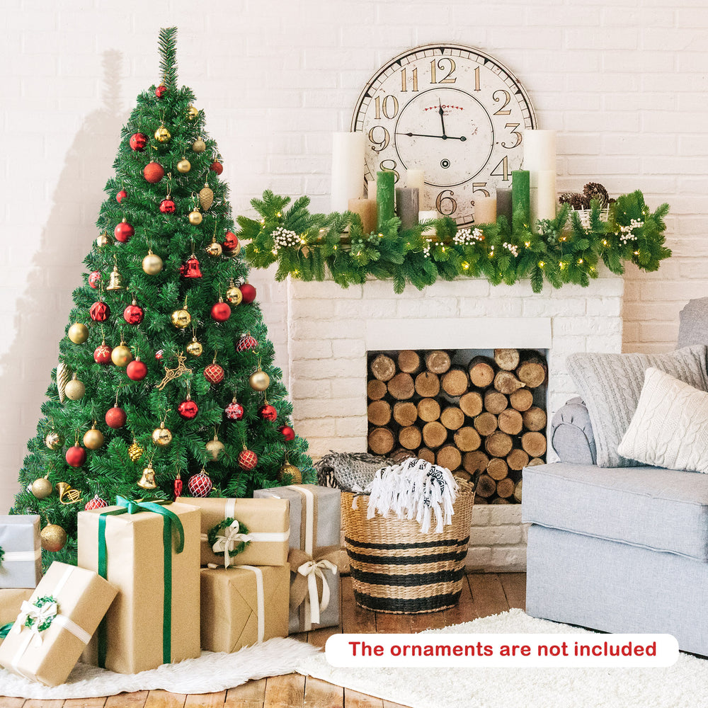 Artificial PVC Christmas Tree with Solid Metal Stand-6 ft - Gallery View 1 of 12