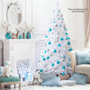 6 Feet White Artificial PVC Christmas Tree with Stand-6 ft - Gallery View 1 of 10