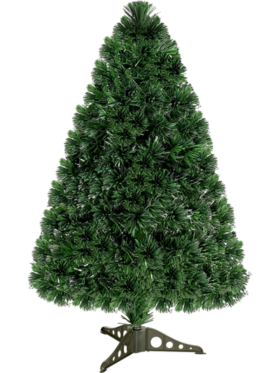 Costway Pre-Lit Fiber Optic PVC Christmas Tree 70852613 New