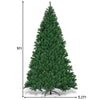 9ft pre-lit artificial Christmas tree with 700 LED lights, featuring 2028 branch tips for a full-bodied look, ideal for.