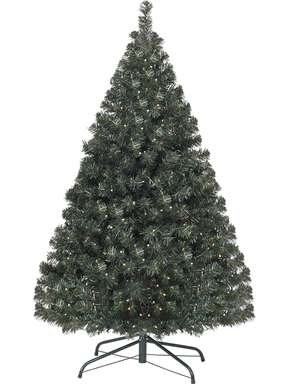 4.5 Feet PVC Pre-lit Artificial Hinged Christmas Tree 