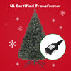 4.5 feet pre-lit artificial Christmas tree with 200 warm white LED lights and UL-certified transformer for indoor.