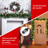 9FT pre-lit artificial Christmas garland with red berries and 100 warm white LED lights for festive indoor or outdoor.