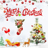 Flocked 2-foot pre-lit Christmas tree set with 30 warm LED lights, red ornaments, and battery-powered convenience for.