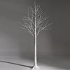 5-foot pre-lit white twig birch tree showcasing a vivid birch bark texture, perfect for festive indoor decoration.