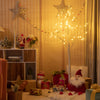 5 feet pre-lit white twig birch tree with 72 LED lights, perfect for indoor Christmas decoration and holiday.