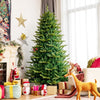 Pre-lit Artificial Hinged Christmas Tree with APP Controlled LED Lights-7 ft - Gallery View 1 of 14