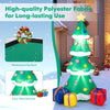 6 feet tall inflatable Christmas tree with 3 gift boxes, made of waterproof polyester fabric, perfect for indoor and.