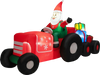 9 Feet Long Christmas Inflatables Santa Claus Decoration with Gifts