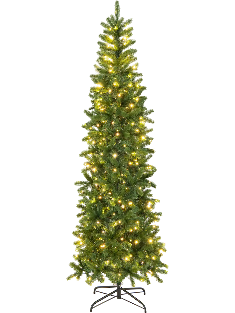 7.5 Feet Pre-lit Full Artificial Christmas Tree with Warm White and Multi-color LED Lights