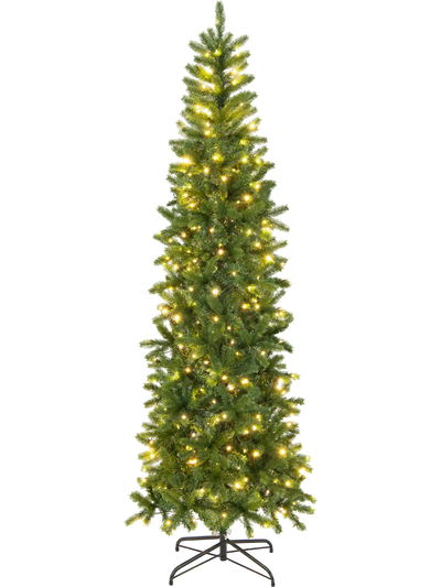 Costway 7.5' Pre-Lit Full Artificial Christmas Tree Warm White Multi-Color LED Lights 02194376 New