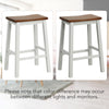 Saddle stool with a walnut seat and gray legs, featuring footrests for comfort, ideal for kitchen islands or bars.