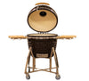 ComfortBilt Coals Kamado Grill 26" Ceramic Charcoal with Folding Side Tables New