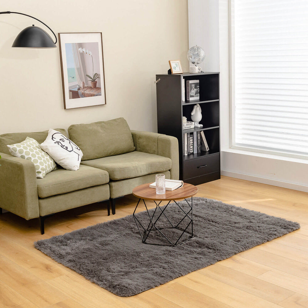 4x6 Feet Modern Soft Shag Rug with Non-slip Grip Dots - Gallery View 1 of 12
