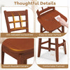 Counter height barstool with a stylish hollow back, ergonomic seat, and smooth rounded corners for comfort and safety.