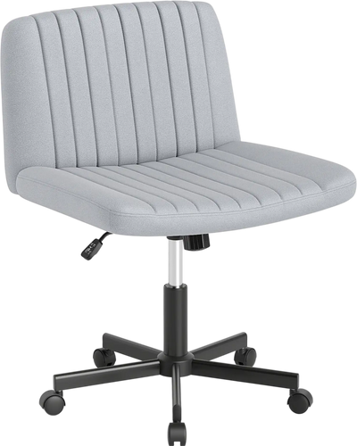 Costway Criss Cross Swivel Desk Chair w/ Wheels Soft-Padded Wide Seat 692437581 New