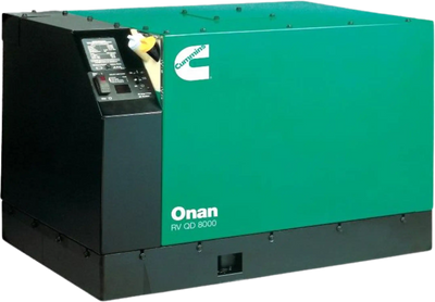 Cummins Onan QD 8000 8kW RV Generator 8HDKAK-1046 RV Diesel Single Phase 120 Volt Liquid Cooled New
