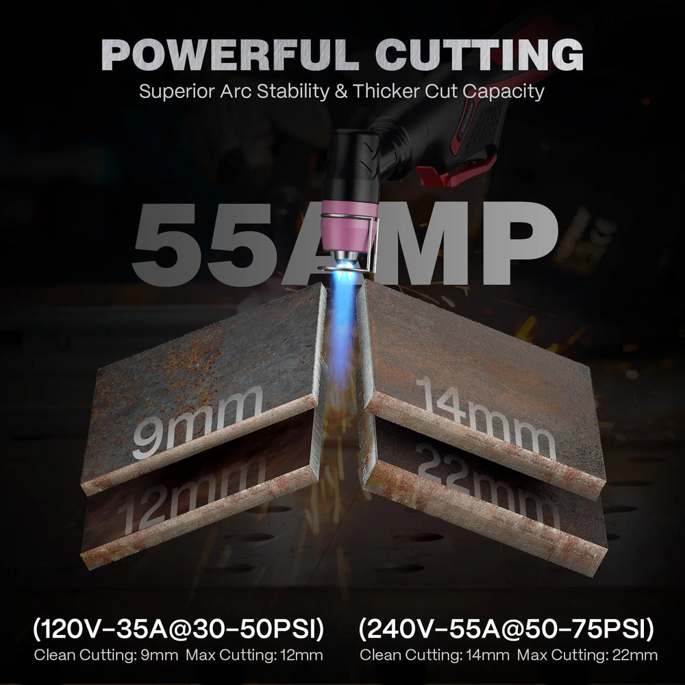 Arccaptain CUT55 Prolux Plasma Cutter HF Start Pilot Arc 55 Amp 120V/240V New