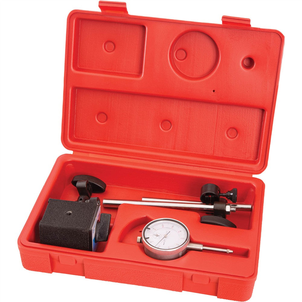 Shop Fox D3207 - Magnetic Base with Dial Indicator and Case