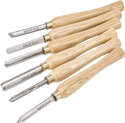 Shop Fox D3783 Chisels & Gouges Lathe Chisel Set 6-Pc New