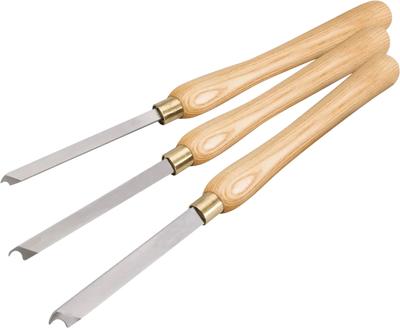Shop Fox D3786 Chisels & Gouges Lathe Chisel Set 3 pc New