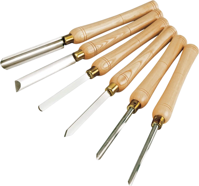 Shop Fox D3787 Chisels & Gouges 6 pc HSS Lathe Chisel Set New