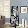 4-Tier Leaning Free Standing Ladder Shelf Bookcase - Gallery View 1 of 10