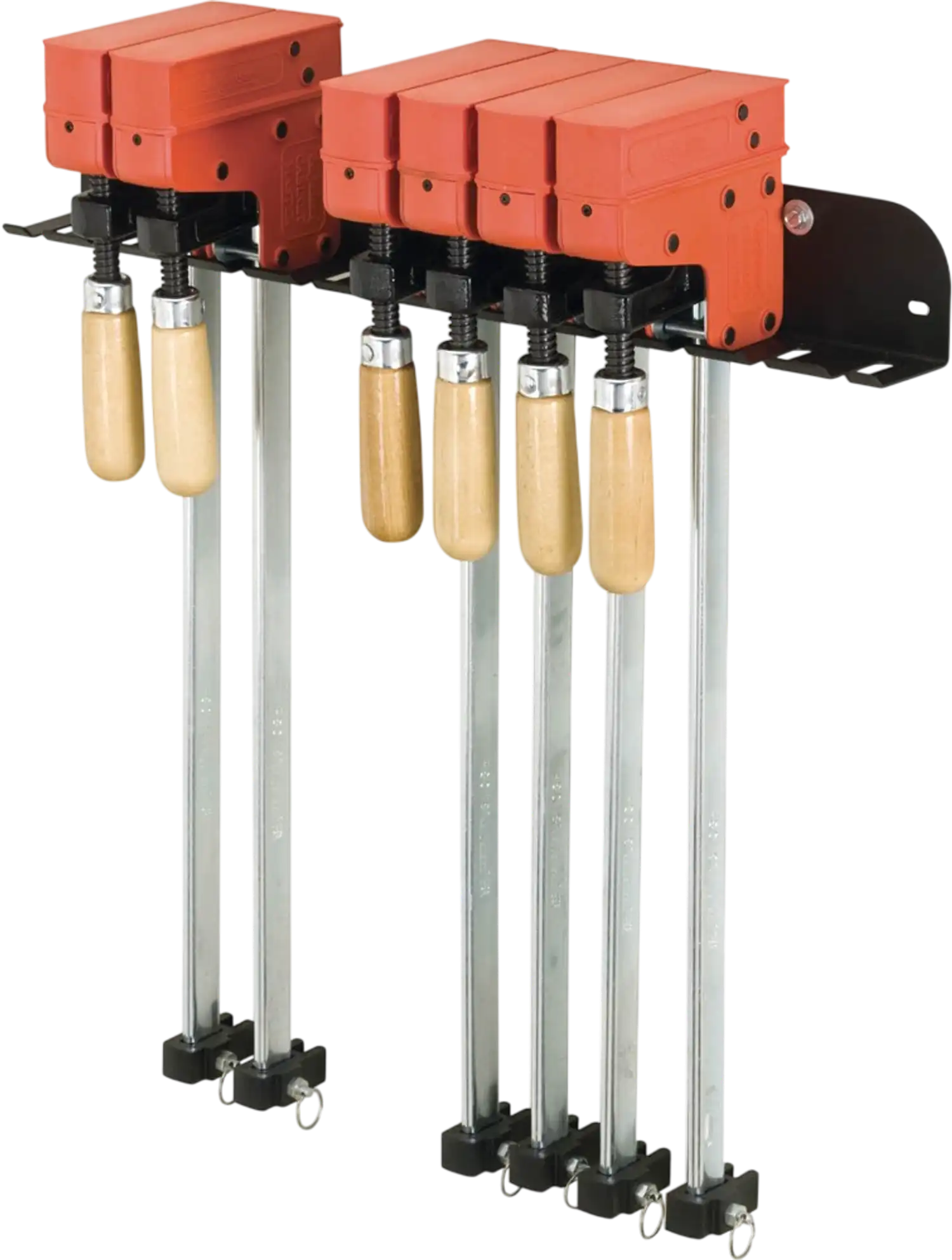Shop Fox D4346 Clamp Rack 3 Pc Parallel Clamps Storage New