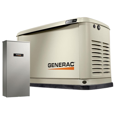Generac 10kW Standby Generator Guardian WiFi LP/NG w/ 100 Amp 16 Circuit Smart Transfer Switch 71729 New