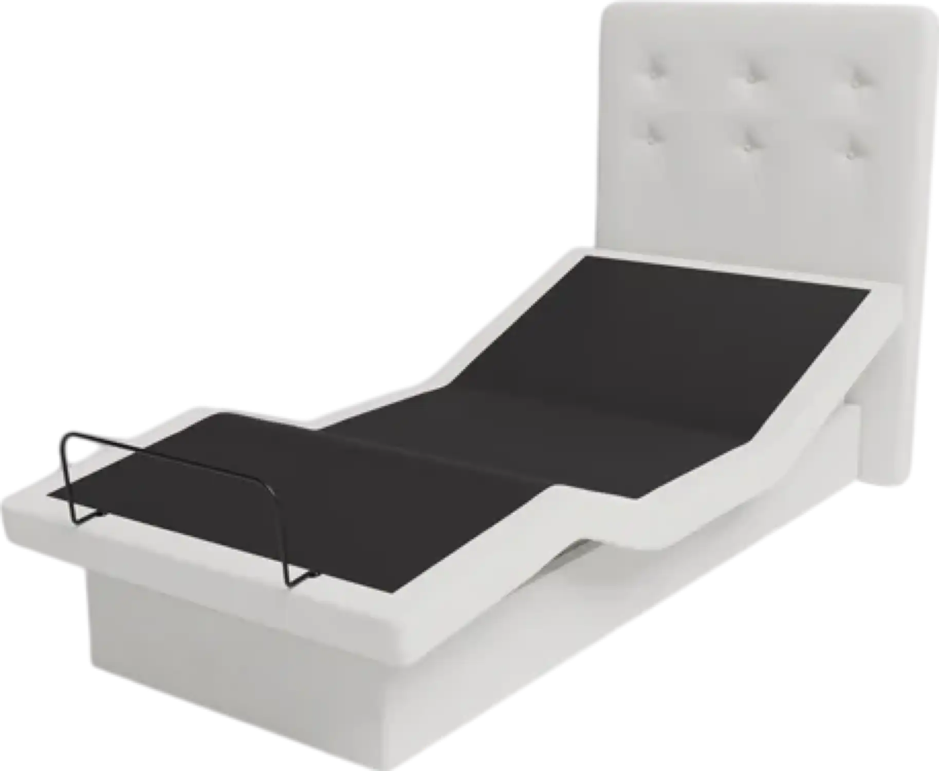 Dawn House Smart Bed with Hi-Low Adjustable Height Function and Headboard Ivory New