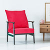 Deep Seat Chair Cushion Pads Set with Rope Belts for Indoor and Outdoor-Red - Gallery View 1 of 10