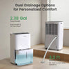Waykar Dehumidifier 150 Pints with Drain Hose 2.38 Gal Tank Fixed Vent Energy Star New