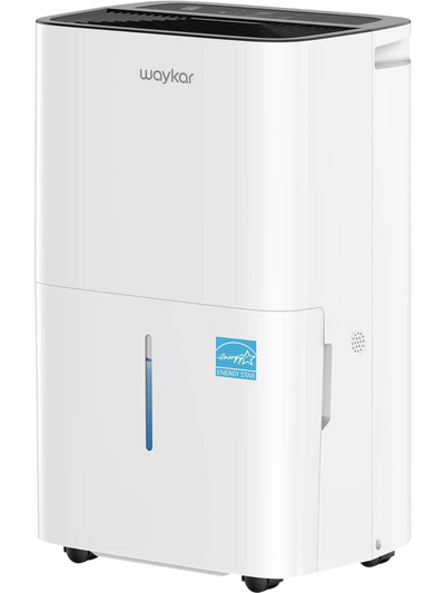 Waykar Dehumidifier 150 Pints with Drain Hose 2.38 Gal Tank Fixed Vent Energy Star New