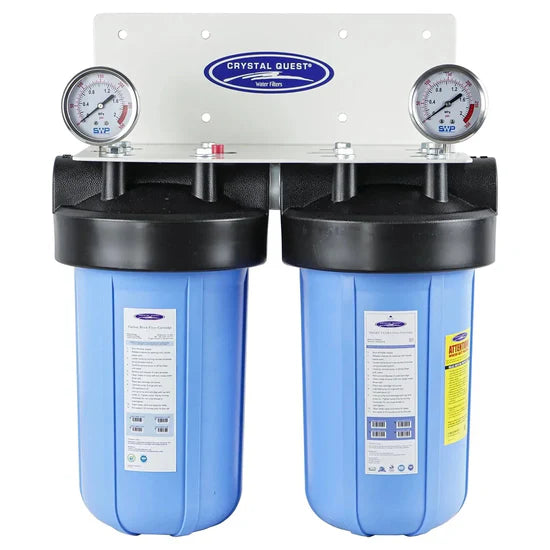 Crystal Quest Compact Whole House Water Filter for Metal Removal 2-4 GPM for 1-2 People New