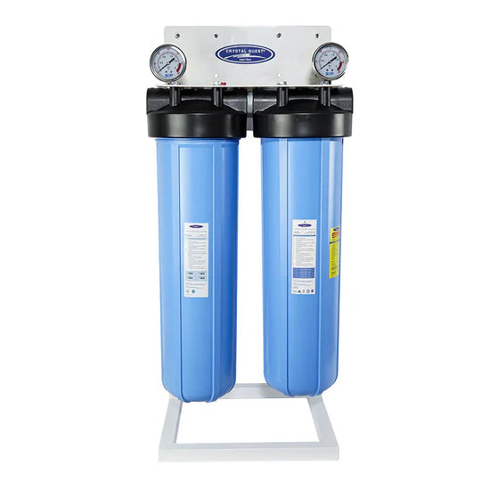 Crystal Quest Big Blue Whole House Water Filter SMART Series 6-8 GPM for 2-3 People New