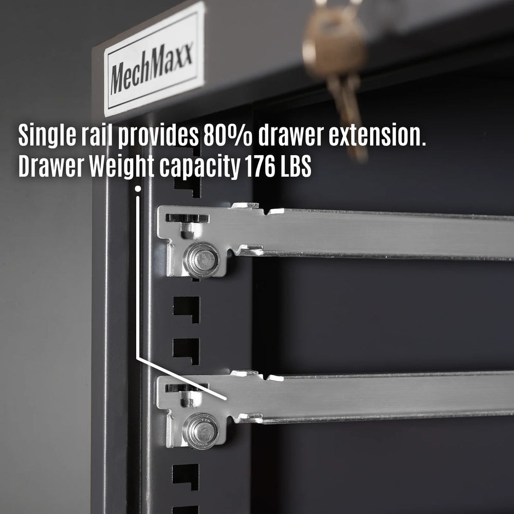 Heavy Duty Modular Drawer Cabinet - Drawer,  59" H x 28.5" W x 22.5" D Tool Storage Organizer,  Steel Construction