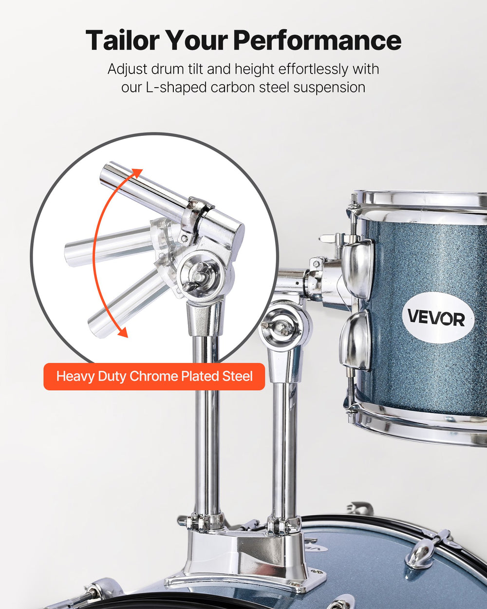 VEVOR Drum Set (Gravel Blue) - Image 4