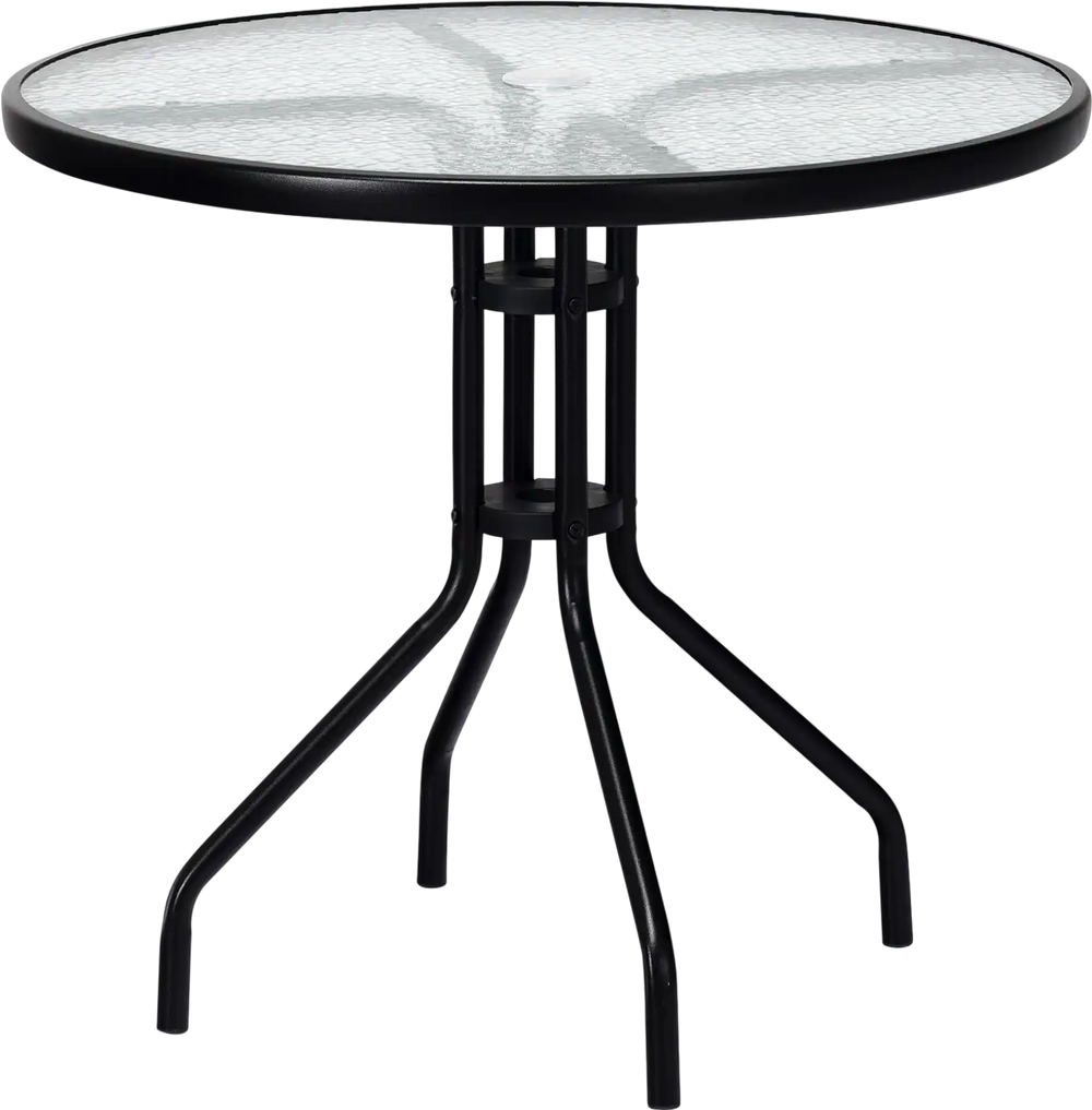 glass top patio table with umbrella hole BIQWBIC 32" with Hole, Round Outdoor Dining Table Bistro Table with Table Top, All Weather Small Outdoor Table for Pool, Lawn, Backyard, Balcony : Patio or for your home or business DIMAR GARDEN 32" Outdoor Coffee