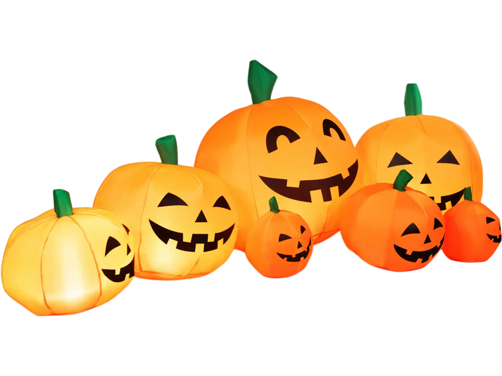 Costway 7.5' Halloween Inflatable 7 Pumpkins Patch w/ LED Lights 70132954 New